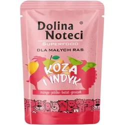 Dolina Noteci Superfood Nassfutter für kleine Hunderassen mit Ziegen- und Putenfleisch 100g