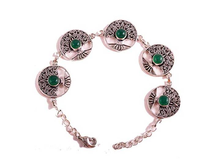 Berk Yggdrasil Armband messing verzilverd