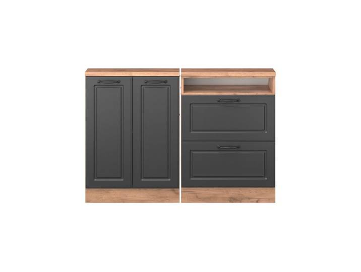 Ensembles de meuble de rangement sous pente Rion Lot de 2 Anthracite campagne Vicco 55962