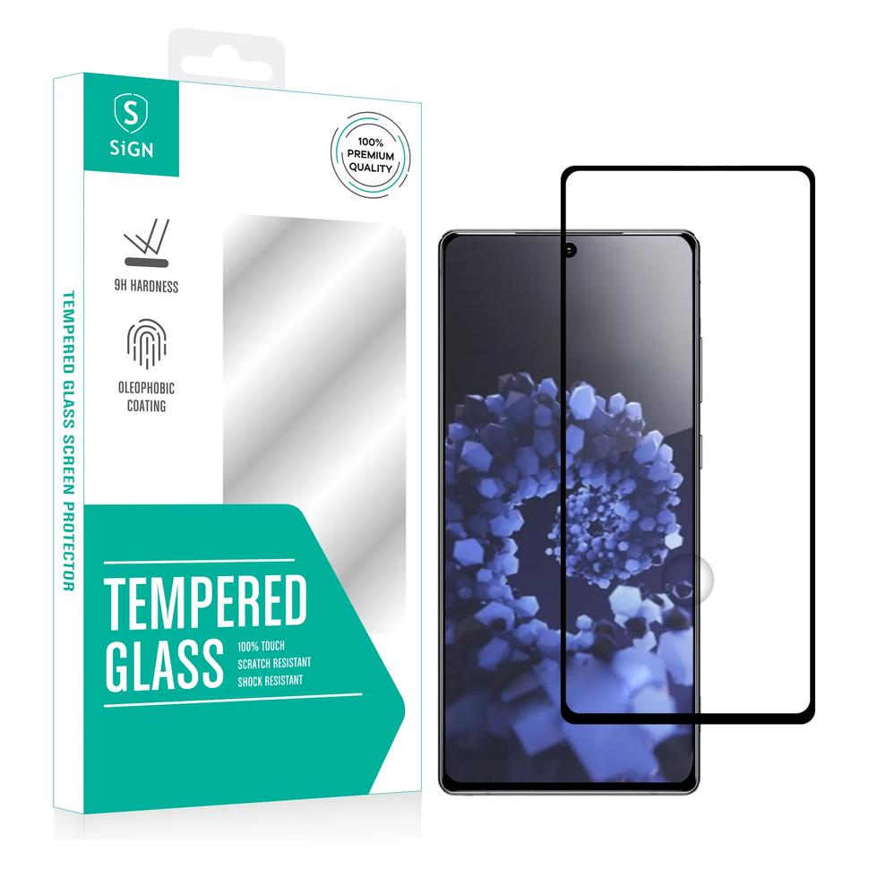 SIGN Full Coverage Screen Protector Tempered Glass Samsung Galaxy S22 Plus 5G (Samsung Galaxy S22 5G) (SNTP-S22P)