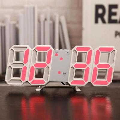 Inspire Essentials 3D LED Digital Wall Clock With Night Mode Modern Home Decor Display 4