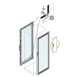 ABB IS2-ET1860K IS2 Glastür, H=1800mm, B=600mm