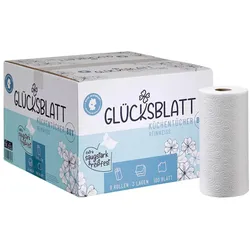 GLÜCKSBLATT Küchenrollen, weiß 3-lagig