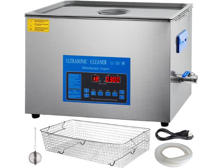 VEVOR 22L Ultrasone reiniger Verwarming Sieraden Bril Zilver Dubbele frequentie
