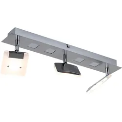 LED Deckenleuchte Deckenlampe Wohnzimmerlampe Aluminium Nickel beweglich L 45 cm