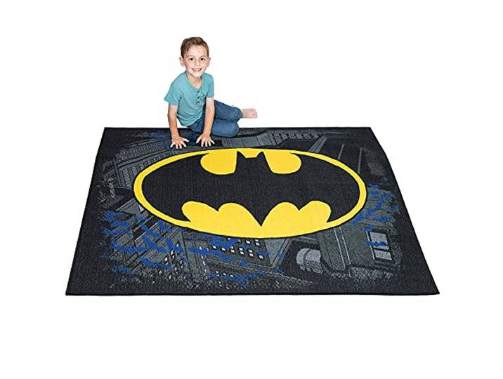 Franco Kinderzimmerteppich, rutschfest, 175,3 x 132,1 cm, Batman