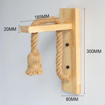Uplift Picks Retro Wood Wall Light E27 Vintage Bedside Sconce without Bulb