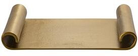 BIDKhome "Brass-Toned Serving Scroll Tray L 19.3"" & W 9.8"""