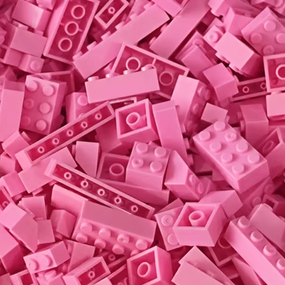 Uplift Curations DIY Building Blocks Bulk Set 120 Or 240PCS Colorful Classic Bricks For Creative Kids pink 125g 120pcs