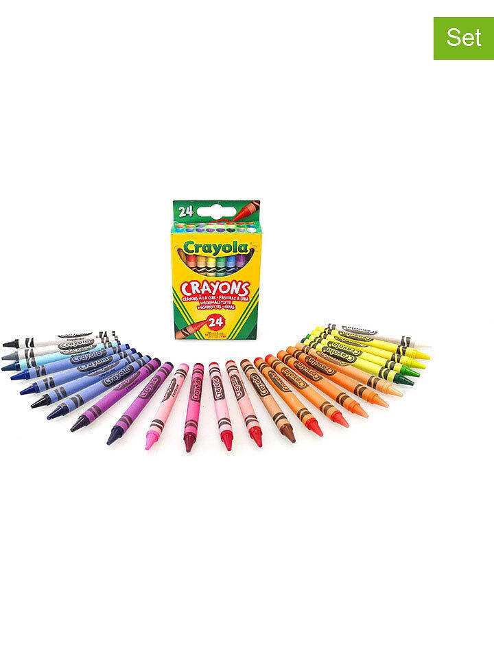 Crayola 24er-Set: Wachsmalkreiden - ab 3 Jahren - onesize