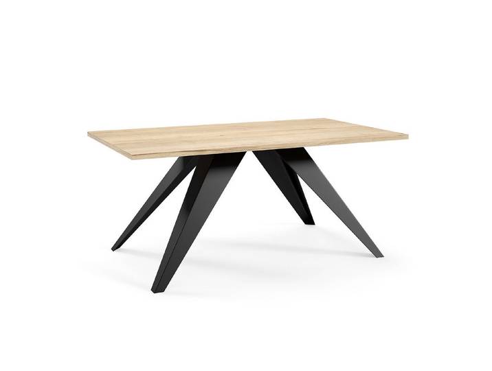 Feldmann-Wohnen Couchtisch Aria (rechteckige Tischplatte, Metallgestell, 1-St., pulverbeschichtetes Gestell, besonders attraktiv, schlicht elegant), 120x60x48cm Bellato grau