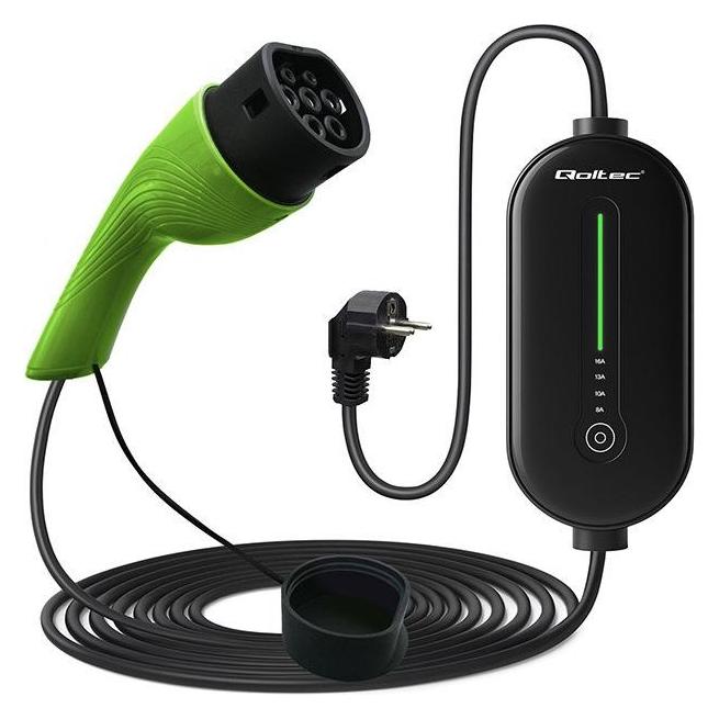 Qoltec Mobile Ladegerät (Typ 2, 16 A, 3.50 kW) (52434)