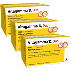 Vitagamma® D3 Duo 1.000 Dreierpack 3X100 St