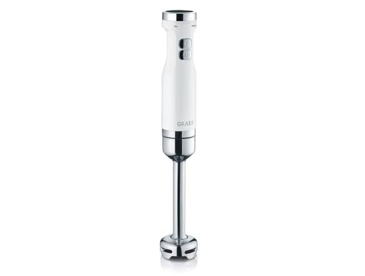 GRAEF Mixeur plongeant HB501EU blanc\, 800W\, 4 lames inox\, turbo\, réglage continu\, anti-éclaboussures\, boîtier plastique\, régulateur Clic-Clic
