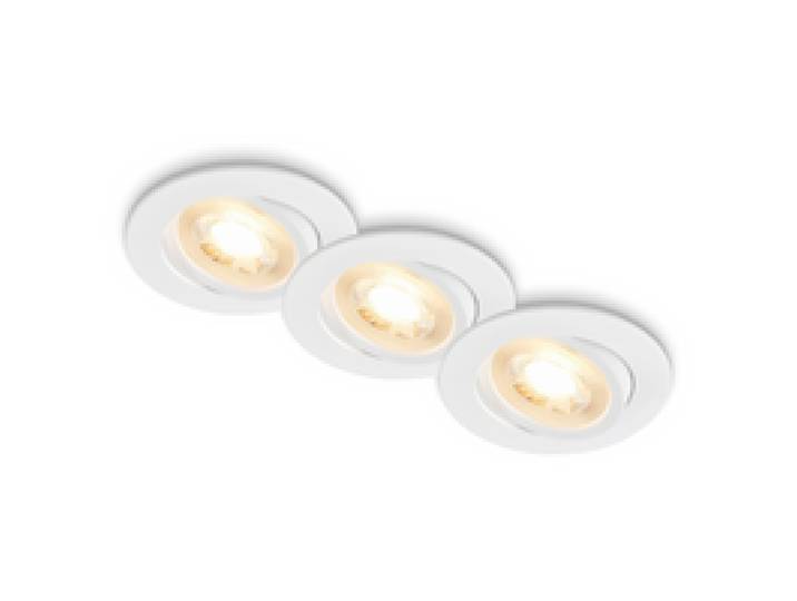 BRILONER Spots encastrables LED disponibles en différentes couleurs et finitions. (set de 2, blanc)