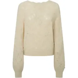 Pepe Jeans für Damen. PL702231 Helen Wickel-Pullover off-white (L), Weiß, Lässig, Polyamid