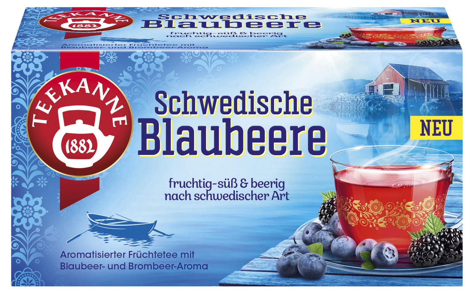 TEEKANNE Schwedische Blaubeere Tee 4009300075028