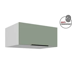 Küchen Aufsatzschrank 80 Küche ARIA Aquamarin matt Küchenzeile Anti Fingerprint