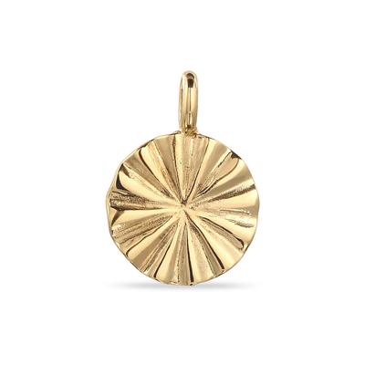 Medallionanhänger ELLI "Anhänger Anhänger Sonne 925 Sterling Silber", gold, Schmuckanhänger, Damen, Silber 925 (Sterlingsilber)