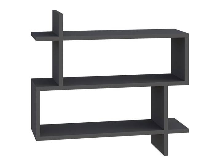 Livetastic Wandboard Amman, Anthrazit, 70x65x22 cm, Wohnzimmer, Regale, Wandboards