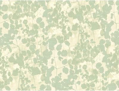 Candice Olson Pressed Leaves Green Wallpaper