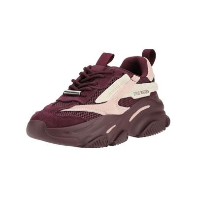 Sneaker STEVE MADDEN "STEVE MADDEN Sneaker Veloursleder/Textil", Damen, Gr. 38, Textil, rot (rot, pink), Textil, Veloursleder, Schuhe Sneaker