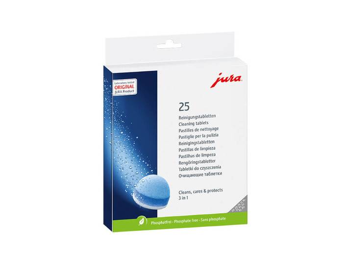 JURA 3-Phasen-Reinigungstabletten 25 Stück
