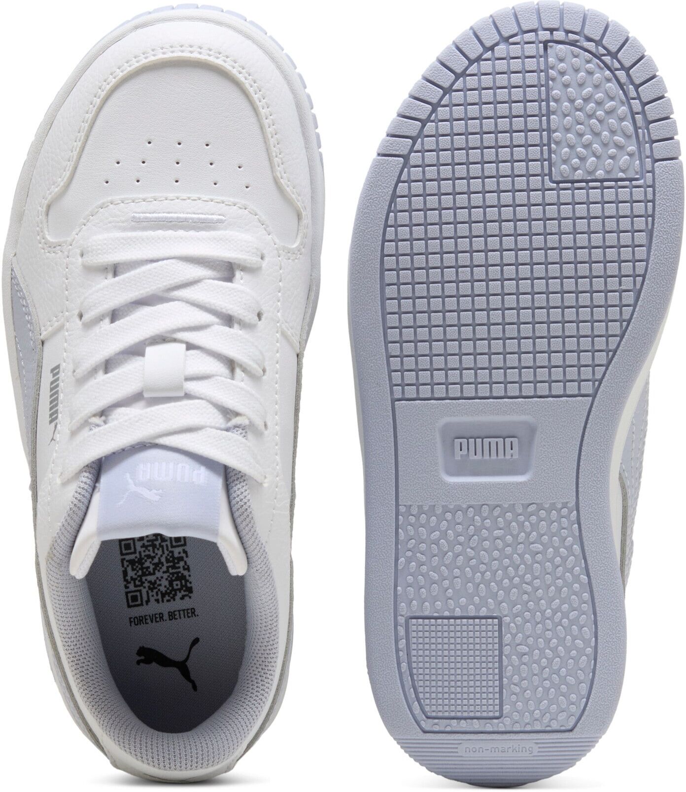 Sneaker PUMA "CARINA STREET PS", Jungen, Gr. 31, Textil, weiss (puma weiß, cool weather), Synthetik, unifarben, Schuhe Sneaker puma weiß, cool weather 31, Textil