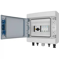 Eaton EP-501984 Photovoltaik DC Stringbox, 1x IN + 1x OUT, PKZ-SOL, SPD Typ 2, MC4 Verbinder, IKA-1/8, Innenraumaufstellung
