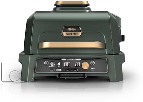 Barbecue électrique et fumoir Ninja Woodfire Pro Connect XL avec housse - Vert et Or Vert/Or   OG901EUGN2   par SharkNinja