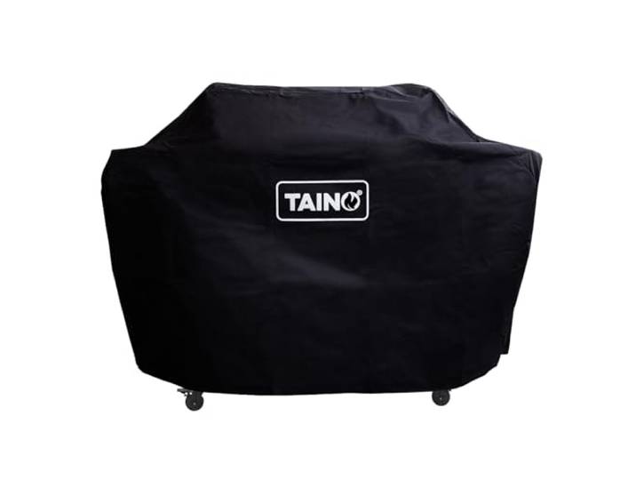 TAINO Abdeckhaube 3 Brenner Platinum Black 3+1 Abdeckung Wetterschutz Schutz-Plane 600D Oxford Gewebe 125x48x110cm (BxTxH)