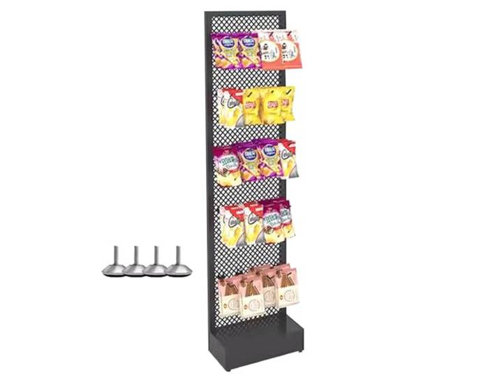 Snack-Organizer, Snack-Organizer for die Arbeitsplatte, Einzelhandelsdisplay(Black,30x14x121cm/11.8x5.5x47.6inch)