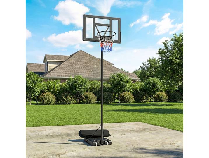 SPORTNOW Panier de Basket Extérieur Réglable 135-305cm avec Roues