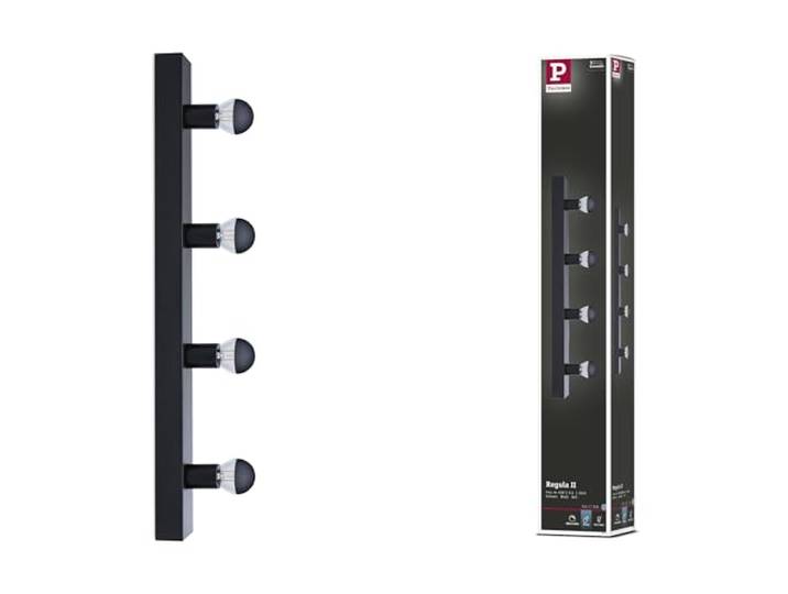 Paulmann 80099 Éclairage de miroir IP44 E14 230V max. 4x40W gradable Noir