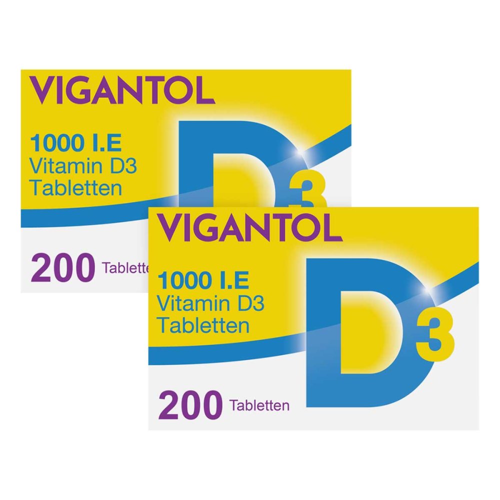 WICK Pharma - Zweigniederlassung der Procter & Gam Doppelpackung Vigantol 1.000 I.e. Vitamin D3 Tabletten 08101109