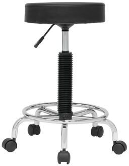 Calico Designs Padded, Rolling, Height Adjustable Stool with Footring