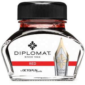 Diplomat Tintenfass Octopus Fluids, rot, 30 ml