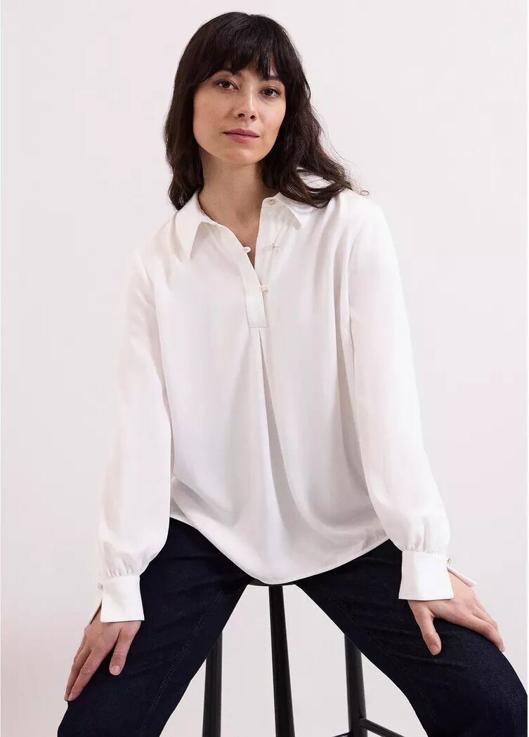 Phase Eight - Shirt, für Damen, Elfenbein, Größe 40
