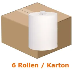 Handtuchrollen JM Metzger Cosmos 2-lagig TAD, 100 m für Rollenspender COSMOS, 6 Rollen/Paket