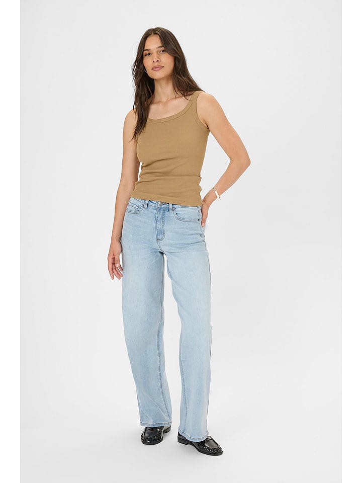 Kaffe Top in Camel - M