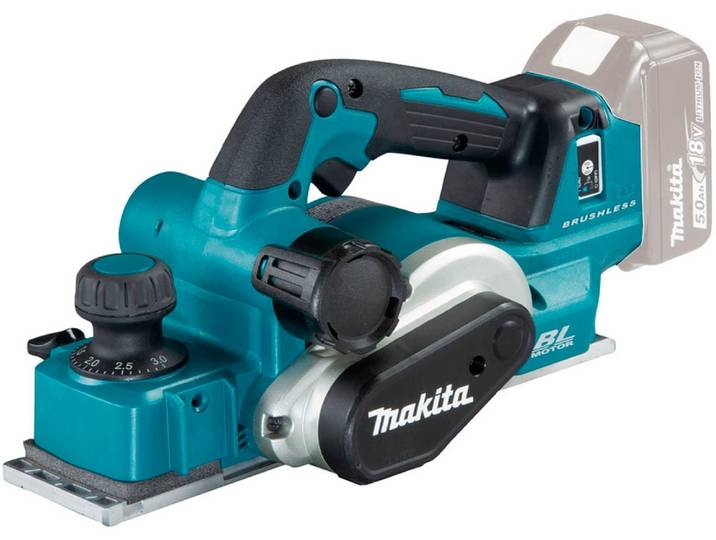 Akku-Falzhobel MAKITA DKP181Z , blau (türkis), B:15,6cm H:16,6cm L:36,6cm, Hobelmaschinen, Akku-Falzhobel, ohne Akku und Ladegerät