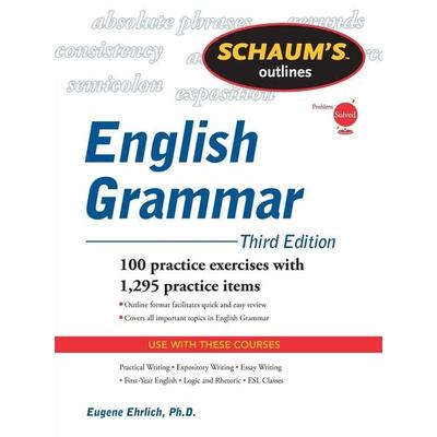 Schaum's Outline of English Grammar, Third Edition, Taschenbuch von Eugene Ehrlich, MCGRAW-HILL Professional, 978-0-07-175607-5