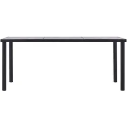 vidaXL Esstisch Schwarz und Betongrau 180x90x75 cm MDF Modell Orion Elegance Plus