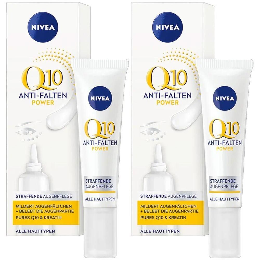 Nivea Q10 Power Anti-Falten Augenpflege 2x 2x15 ml Augencreme