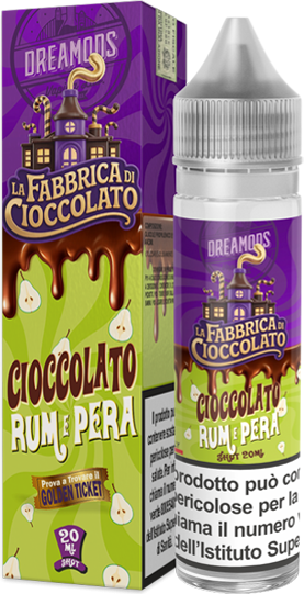 Dreamods Cioccolato Rum E Pera La Fabbrica Di Cioccolato Liquido Shot 20ml