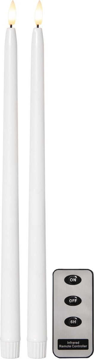 Star Trading LED Kaars Flame Slim Set van 2 van was