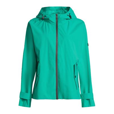 Funktionsjacke NEW VIEW "Fae", Damen, Gr. XXL, grün, Casual, regular fit, Jacken Funktionsjacke, verstellbare Kapuze