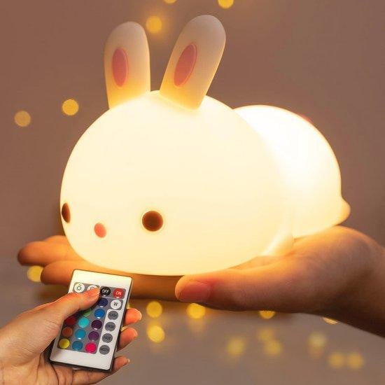 ONE FIRE Kawaii Nachtlampje voor Kinderen - Dimbaar LED Nachtlampje, USB Oplaadbaar, Meerkleurig