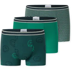 3 Schiesser Kinder-Shorts - Gr. 98 - weiß/print