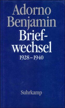 Adorno, Theodor W. - Briefe und Briefwechsel: Band 1: Theodor W. Adorno/Walter Benjamin. Briefwechsel 1928-1940: BD 1 - Preis vom 30.09.2026 09:01:18 h